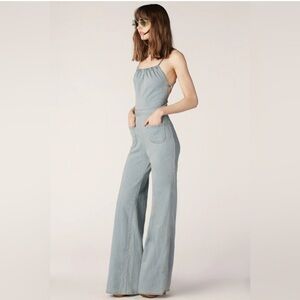 Stoned Immaculate Jean Genie Denim Jumpsuit in Topanga Wash Size Medium